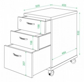 Тумбочка Домино нельсон ТС-2 в Приобье - priobie.mebel24.online | фото 2