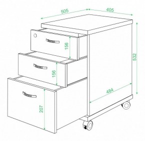 Тумбочка Домино ТС-2 в Приобье - priobie.mebel24.online | фото 2