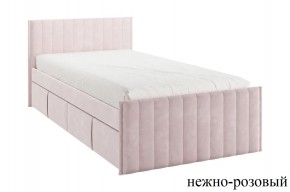 ТВИКС Кровать с ящиками 900 (нежно-розовый) в Приобье - priobie.mebel24.online | фото