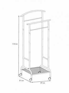 Вешалка для костюма Римини 2М в Приобье - priobie.mebel24.online | фото 4