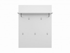 Вешалка СИРИУС настенная с полкой, цвет белый в Приобье - priobie.mebel24.online | фото