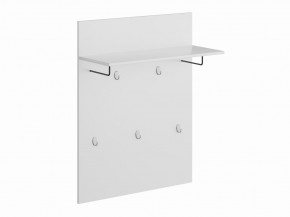 Вешалка СИРИУС настенная с полкой, цвет белый в Приобье - priobie.mebel24.online | фото 2