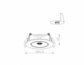 Встраиваемый светильник Arte Lamp Kaus A4761PL-1WH в Приобье - priobie.mebel24.online | фото 3