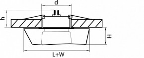 Встраиваемый светильник Lightstar Flutto 006430 в Приобье - priobie.mebel24.online | фото 3